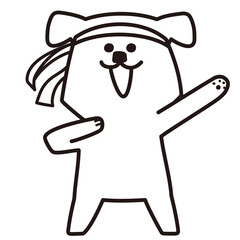 色加工ok いぬ素材No.115 応援