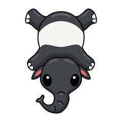 Cute little tapir cartoon character