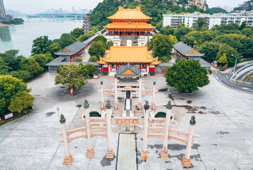 Obraz premium Confucian temple in Liuzhou, Guangxi, China