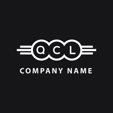 QCL letter logo design on black background. QCL  creative initials letter logo concept. QCL letter design.