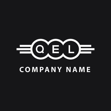 QEL  letter logo design on black background. QEL   creative initials letter logo concept. QEL  letter design.
