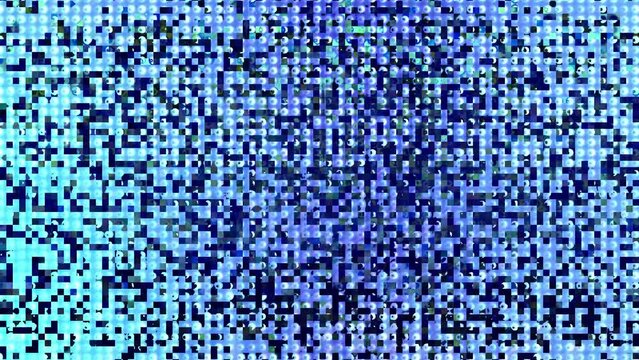 Abstract textural fancy blue pixel background