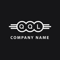 QQL  letter logo design on black background. QQL   creative initials letter logo concept. QQL  letter design.
