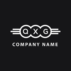 QXG letter logo design on black background. QXG  creative initials letter logo concept. QXG letter design.
