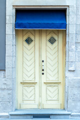 The doors of the city of old Lviv in Ukraine .