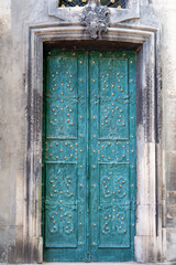 The doors of the city of old Lviv in Ukraine .