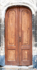 The doors of the city of old Lviv in Ukraine .