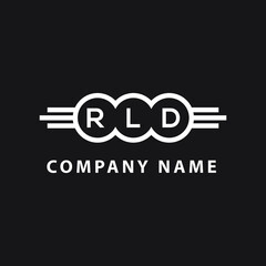 RLD  letter logo design on black background. RLD   creative initials letter logo concept. RLD  letter design.
