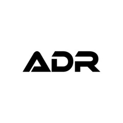 ADR letter logo design with white background in illustrator, vector logo modern alphabet font overlap style. calligraphy designs for logo, Poster, Invitation, etc.