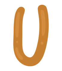 U kid alphabet letter