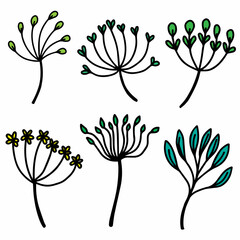 vector leaf natural green plants