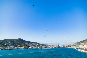 The seaside scene of Nagasaki Prefecture, Japan