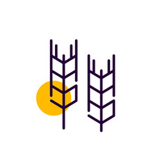 Autumn rain from a cloud. Pixel perfect, editable stroke line icon