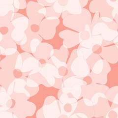 Seamless floral pattern based on traditional folk art ornaments. Colorful flowers on color background. Scandinavian style. Sweden nordic style. Vector illustration. Simple minimalistic pattern