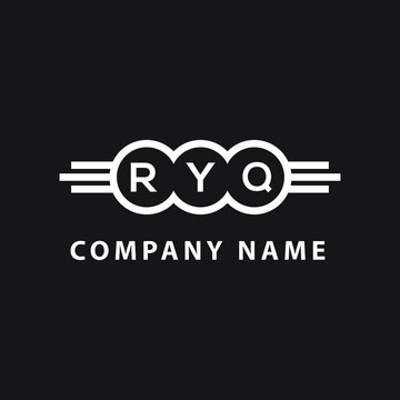 RYQ  letter logo design on black background. RYQ   creative initials letter logo concept. RYQ  letter design.
