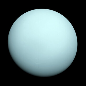Planet Uranus and his cloudy atmosphere. Elements of this image were furnished by NASA.
