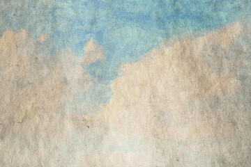 vintage watercolor clouds