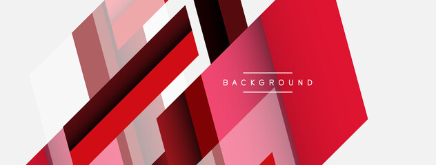 Vector background. Abstract overlapping color lines design with shadow effects. Illustration for wallpaper banner background or landing page