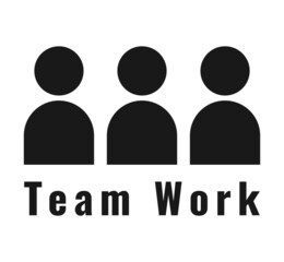 Team work. people icon linear, team leader icon, team leader icon illustration, team leader vector icon simple and modern linear design. Flat symbol