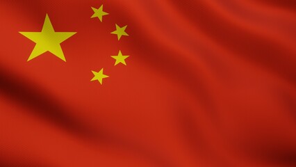  Realistic illustration of Chinese flag. Accurate dimensions and official colors. Symbol of patriotism and freedom. 