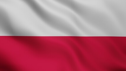  Realistic illustration of Polish flag. Accurate dimensions and official colors. Symbol of patriotism and freedom. 