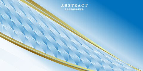 Luxury soft blue and gold background