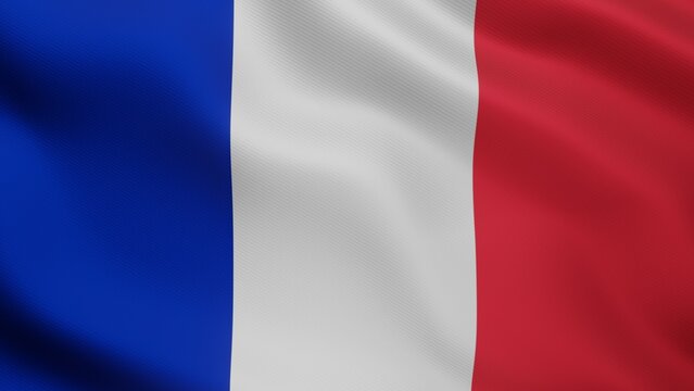  Realistic illustration of French flag. Accurate dimensions and official colors. Symbol of patriotism and freedom. 
