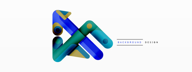 Colorful dynamic stripe composition. Lines geometric creative abstract background for wallpaper, banner or landing