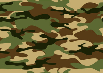 Fototapeta premium Camouflage classic of spots. Military texture. Endless ornament from spots. Print on fabric and clothes. Vector illustration