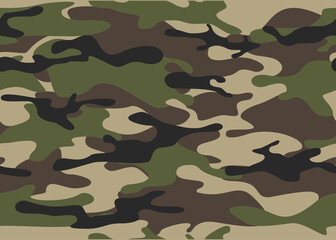 Fototapeta premium Camouflage classic of spots. Military texture. Endless ornament from spots. Print on fabric and clothes. Vector illustration