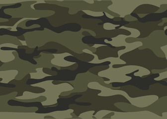 Camouflage classic of spots. Military texture. Endless ornament from spots. Print on fabric and clothes. Vector illustration