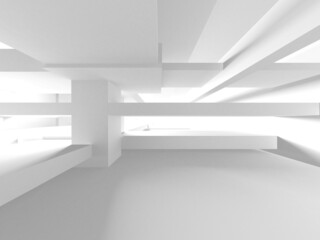White Modern Background. Abstract Building Concept