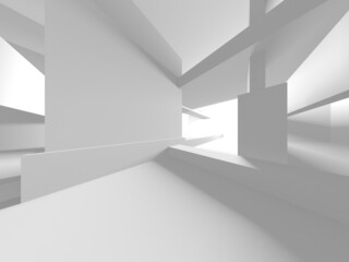 Obraz premium Abstract White Architecture Design Concept