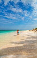 Romantic tropical island getaway for loving retired couple