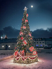 Drzewko Świąteczne - Biłgoraj - obrazy, fototapety, plakaty