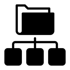 diagram glyph icon