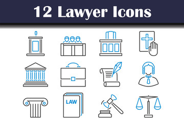 Lawyer Icon Set