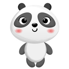 Cute panda cartoon Vector illustration. Chinese bear icons. Cartoon panda.