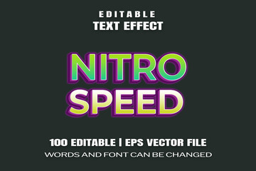 text effects Nitro Speed