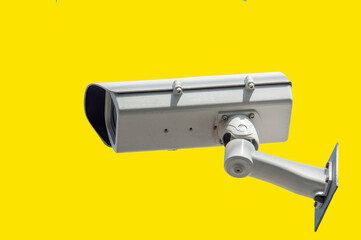 One big security camera had dust on it.