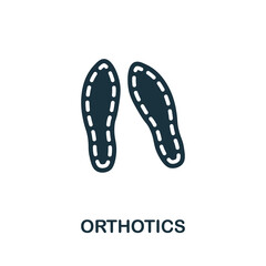 Orthotics icon. Monochrome simple Orthotics icon for templates, web design and infographics