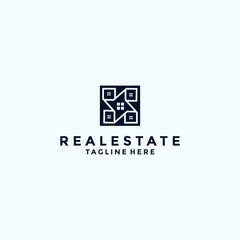 Realestate logo icon design vector 