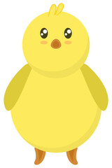 Illustration chicken baby cute concept vector template