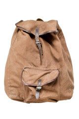 Fabric backpack isolated