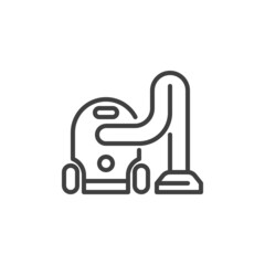Vacuum cleaner line icon