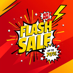 Flash Sale banner template design. vector EPS 10