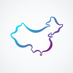 China - Outline Map