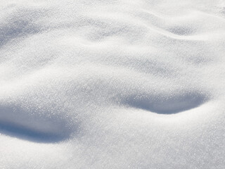 Texture of white crystal snow.
