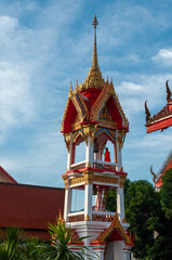 Naklejka premium Impressive buddhist temple in Phuket Thailand