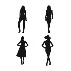 silhouettes fashion models pack